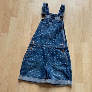 Gap kids size M Jean short overalls